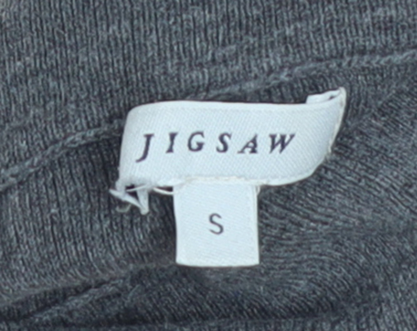 Jigsaw Women’s Grey Silk Cotton Roll Neck Jumper Size S