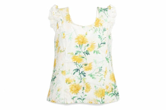 Fat Face Women's Multicoloured Floral Cotton Modal Sleeveless Camisole Top UK 10