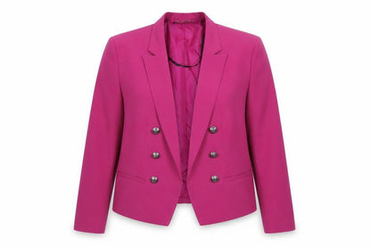 Simply Be Women's Pink Blazer Jacket UK 18 Plus Size Lined Smart