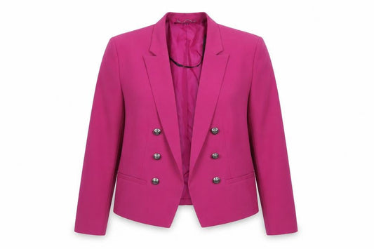 Simply Be Women's Pink Blazer Jacket UK 18 Plus Size Lined Smart
