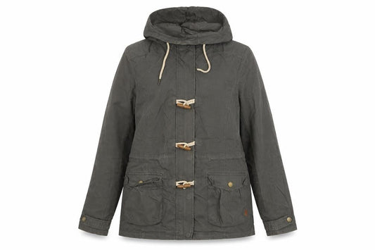 FatFace Women’s Green Hooded Toggle Jacket Size 14 Cotton Blend