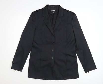 Mexx Women Black Size 14 Classic Single-Breasted Blazer