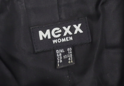 Mexx Women Black Size 14 Classic Single-Breasted Blazer