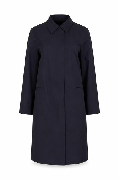 Planet Women's Black Long Trench Coat Size 8 Regular Fit