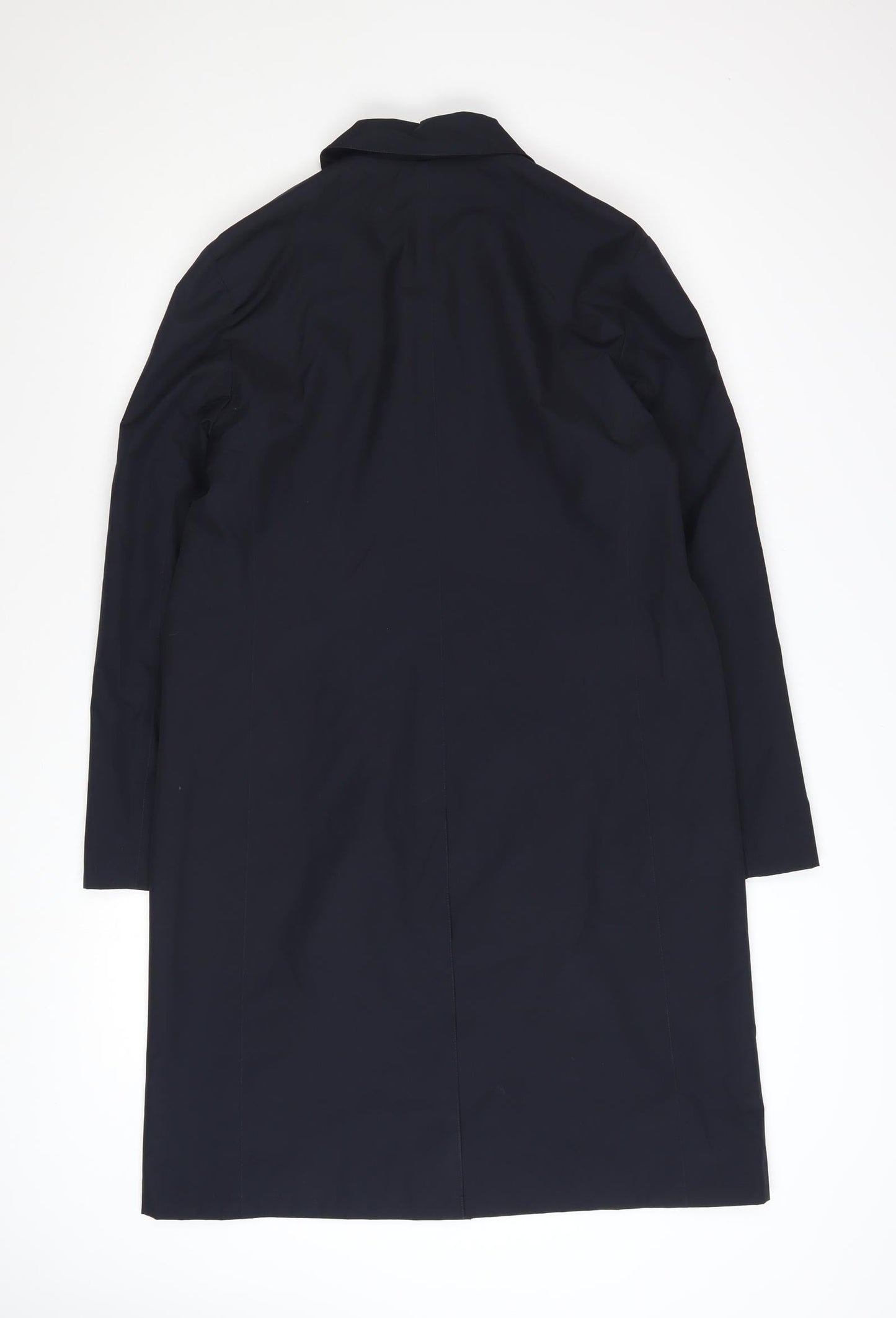 Planet Women's Black Long Trench Coat Size 8 Regular Fit