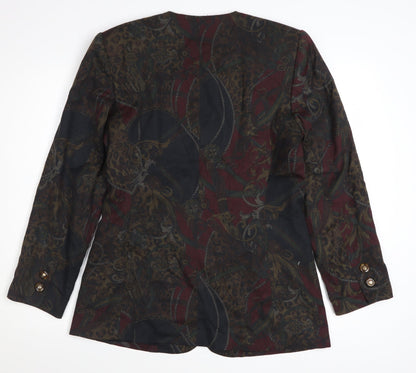 Kasper for A.S.L. Women's Multicoloured Size 12 Buttoned Blazer