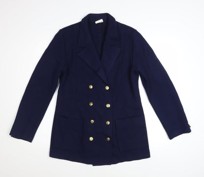 Polo of Sweden Women’s Navy Double-Breasted Wool Blazer UK 14