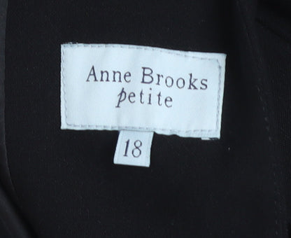 Anne Brooks Petite Women’s Black Size 18 Tailored Blazer Jacket