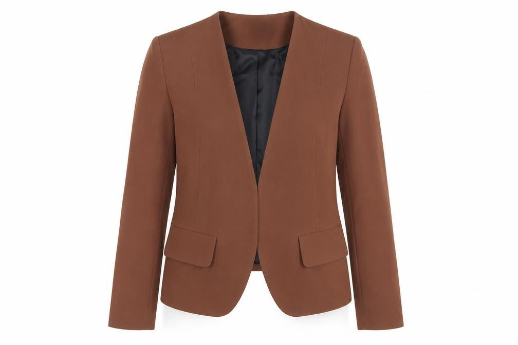 Next Women's Brown Tailoring Blazer Size 6 Petite Single-Breasted