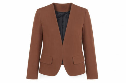 Next Women's Brown Tailoring Blazer Size 6 Petite Single-Breasted