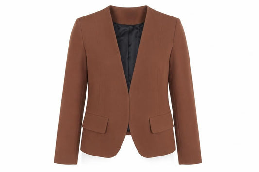 Next Women's Brown Tailoring Blazer Size 6 Petite Single-Breasted