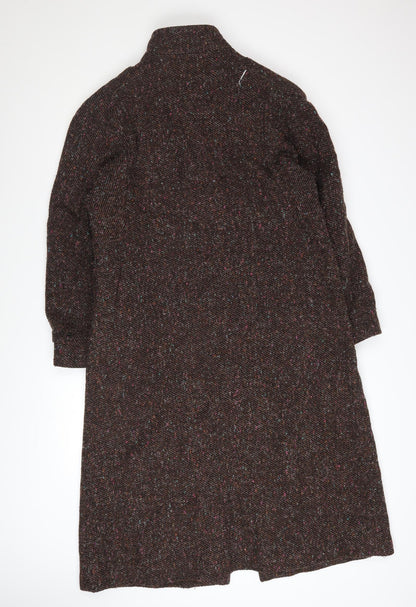Westfield Women's Brown Wool Long Tweed Coat Size 12