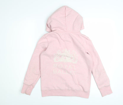 Joules Girls Pink Royal Ballet Full Zip Hoodie 9-10 Years