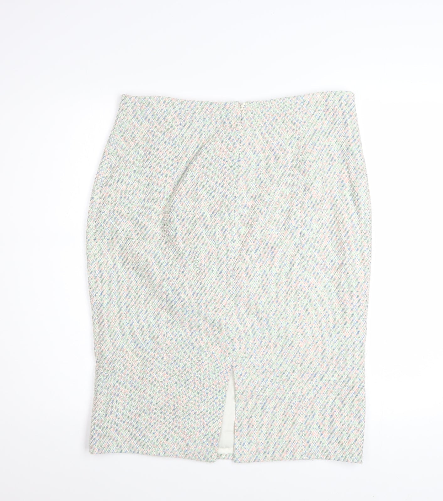 Hobbs Women’s Multicoloured Tweed Pencil Skirt Size 14