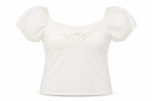 Dorothy Perkins Women's Ivory Puff Sleeve Bow Blouse Size 20