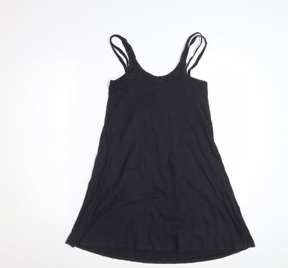 Roxy Womens Black Cotton Knee Length Sleeveless Tank Dress S