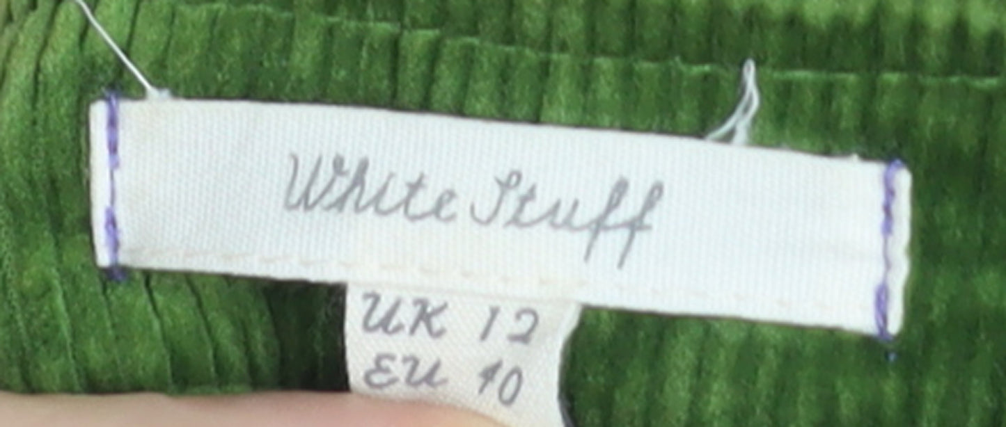 White Stuff Women’s Green Corduroy Pencil Skirt Size 12