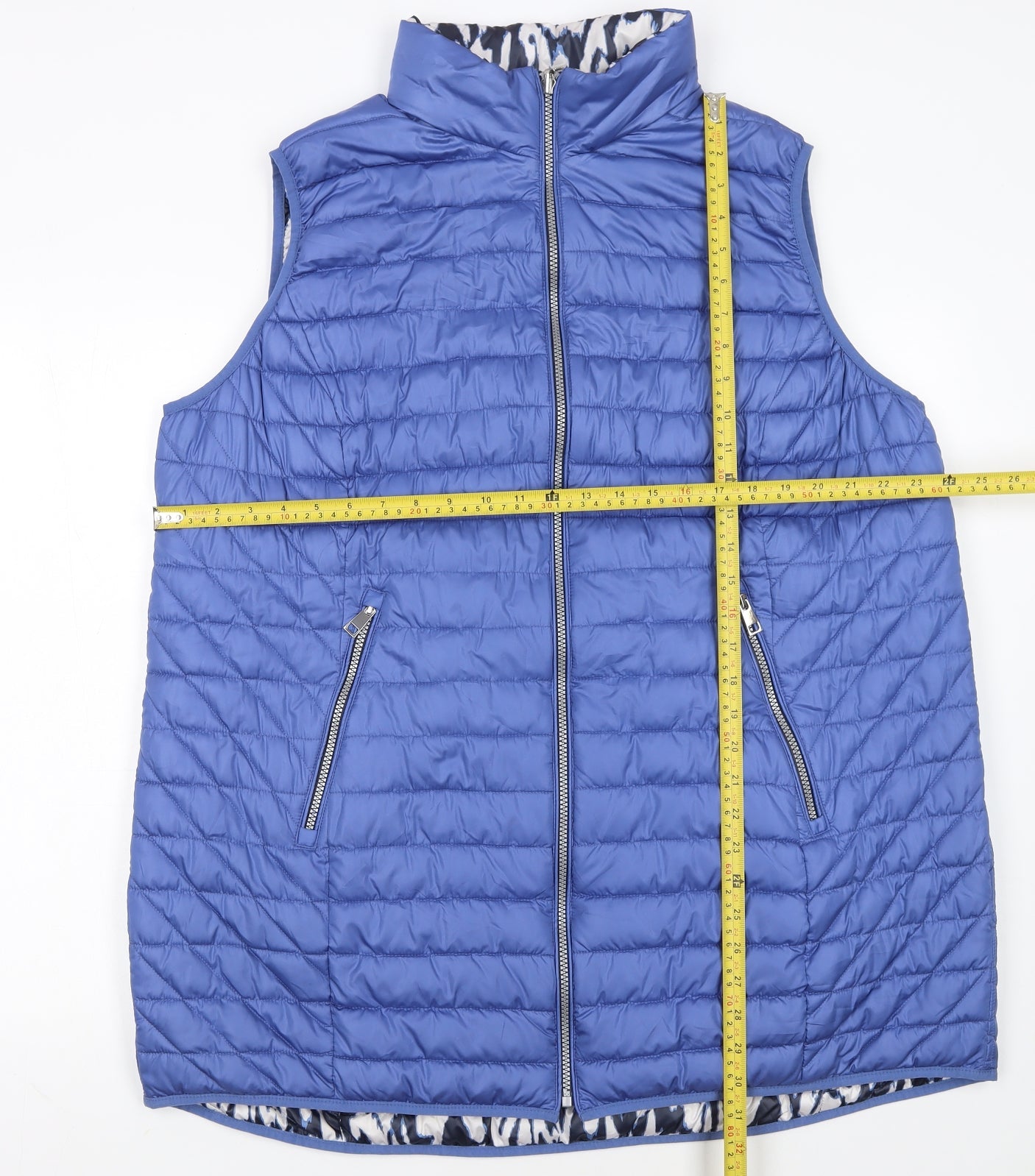 Cotswold Collections Women's Blue Quilted Puffer Waistcoat Size 20