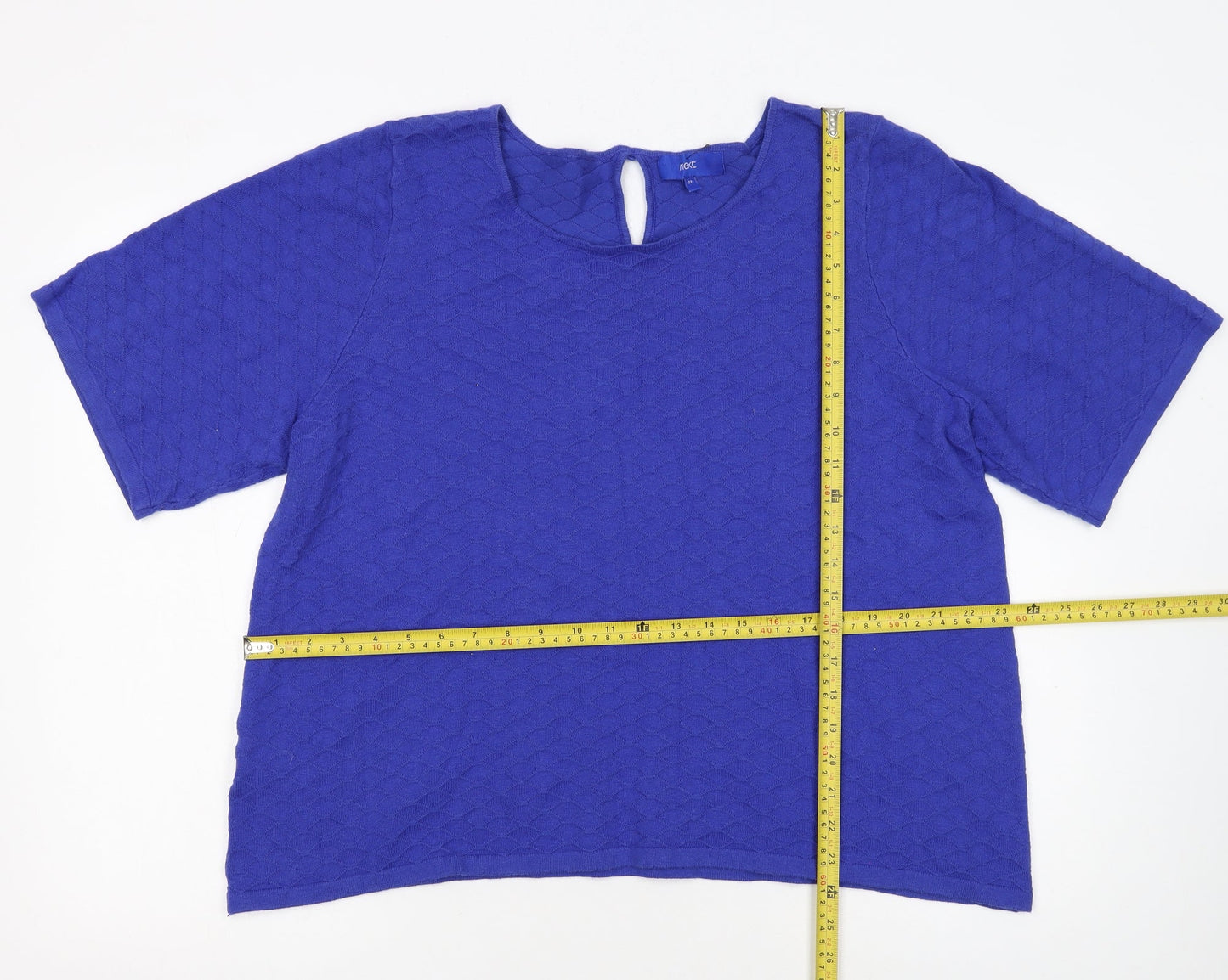 Next Women's Blue Knit Pullover Jumper Size 22