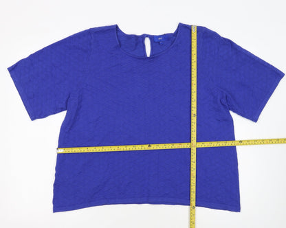 Next Women's Blue Knit Pullover Jumper Size 22