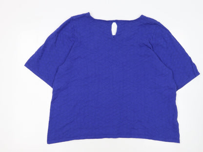 Next Women's Blue Knit Pullover Jumper Size 22