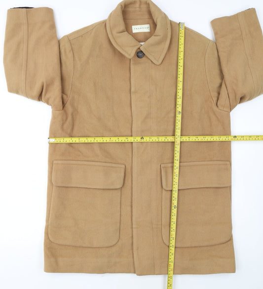 Paradox Women Beige Wool Blend Mid-Length Overcoat Size S