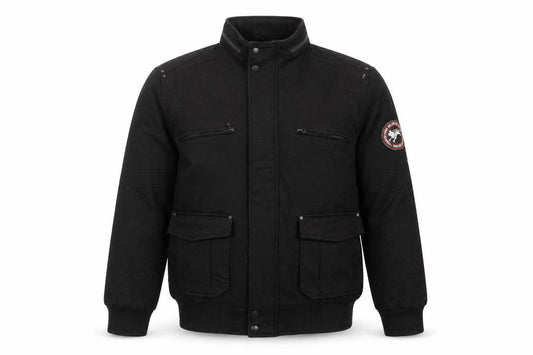 President Stone & Company Men’s Black Wool Blend Bomber Jacket M