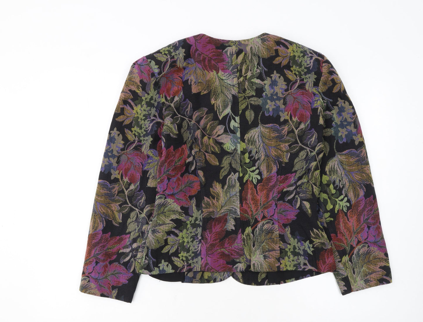 Linda Lundström Women's Multicoloured Floral Jacquard Suit Jacket Size 10