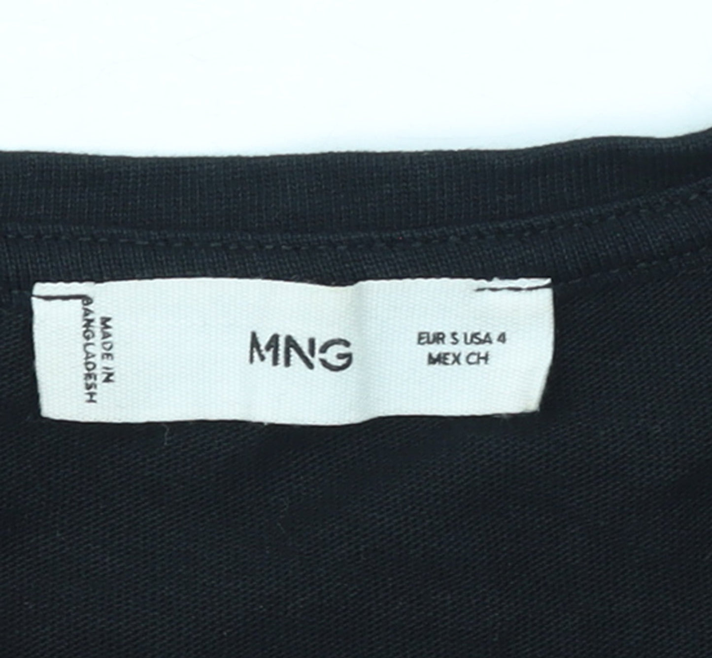 MNG Women’s Black Cotton Midi Tank Dress Size 8 Sleeveless Belted
