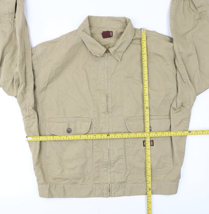 Dickies Men Beige XL Cotton Twill Workwear Bomber Jacket