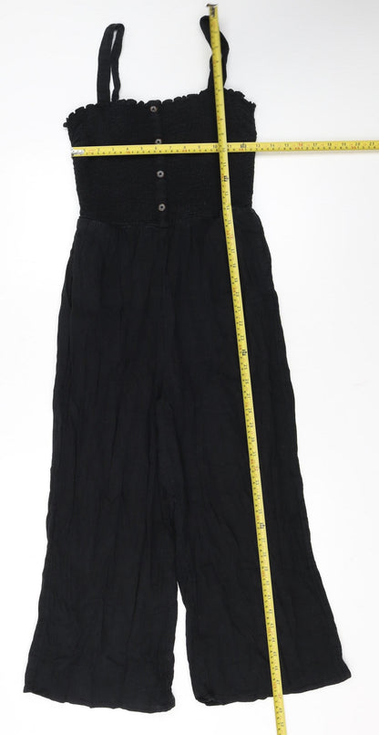 Hollister Women's Black Wide-Leg Sleeveless Jumpsuit M