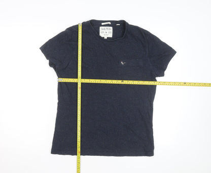 Jack Wills Men's Navy Slim Fit Crew Neck Short Sleeve T-Shirt Size M