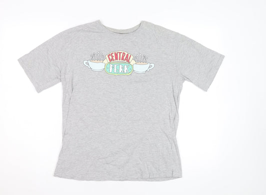 Nasty Gal Women's Grey Friends Central Perk Basic T-Shirt Size 10