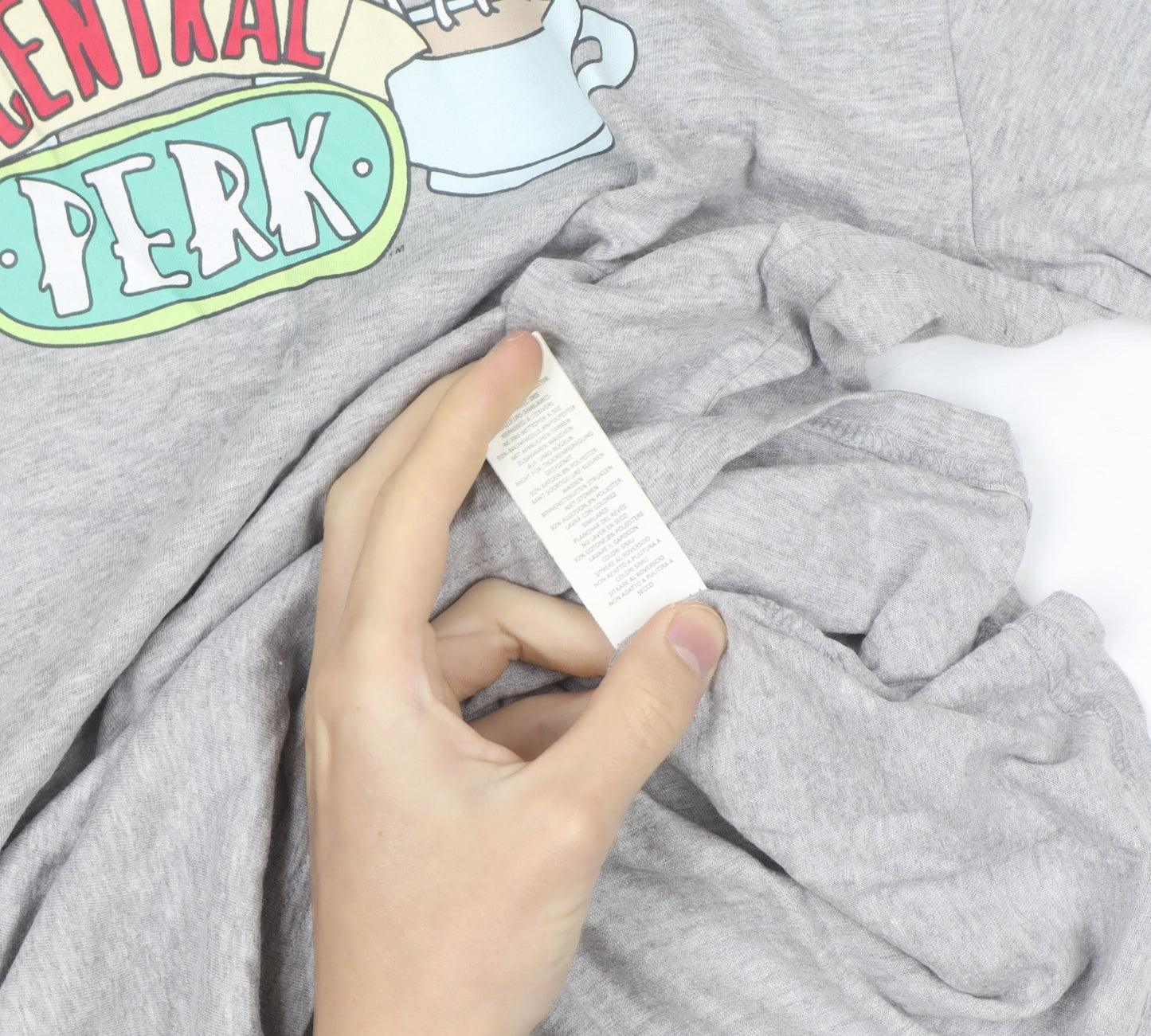 Nasty Gal Women's Grey Friends Central Perk Basic T-Shirt Size 10