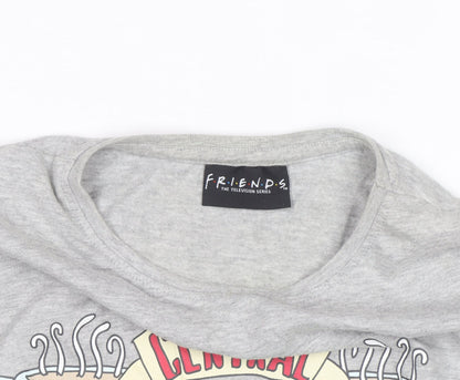 Nasty Gal Women's Grey Friends Central Perk Basic T-Shirt Size 10