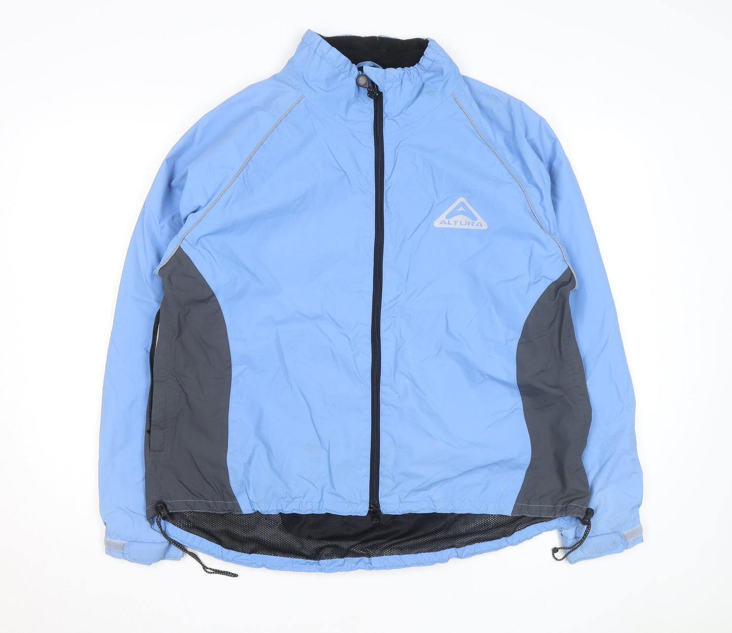 Altura Men’s Blue Windbreaker Cycling Jacket Size S Reflective Pockets