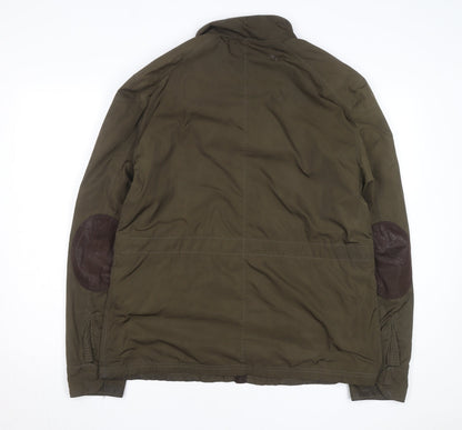 Ted Baker Men's Green Field Jacket Size S Lined Outdoor Zip Coat