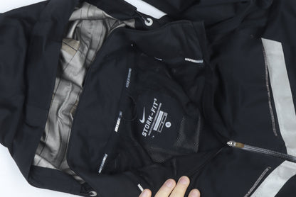 Nike Men's Black Storm-FIT Hooded Windbreaker Jacket Size S