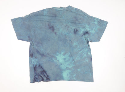 iets frans... Men's Blue Tie Dye Relaxed Fit T-Shirt Size L