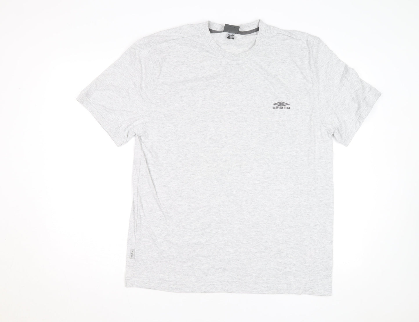 Umbro Men's Grey Crew Neck Short Sleeve T-Shirt L
