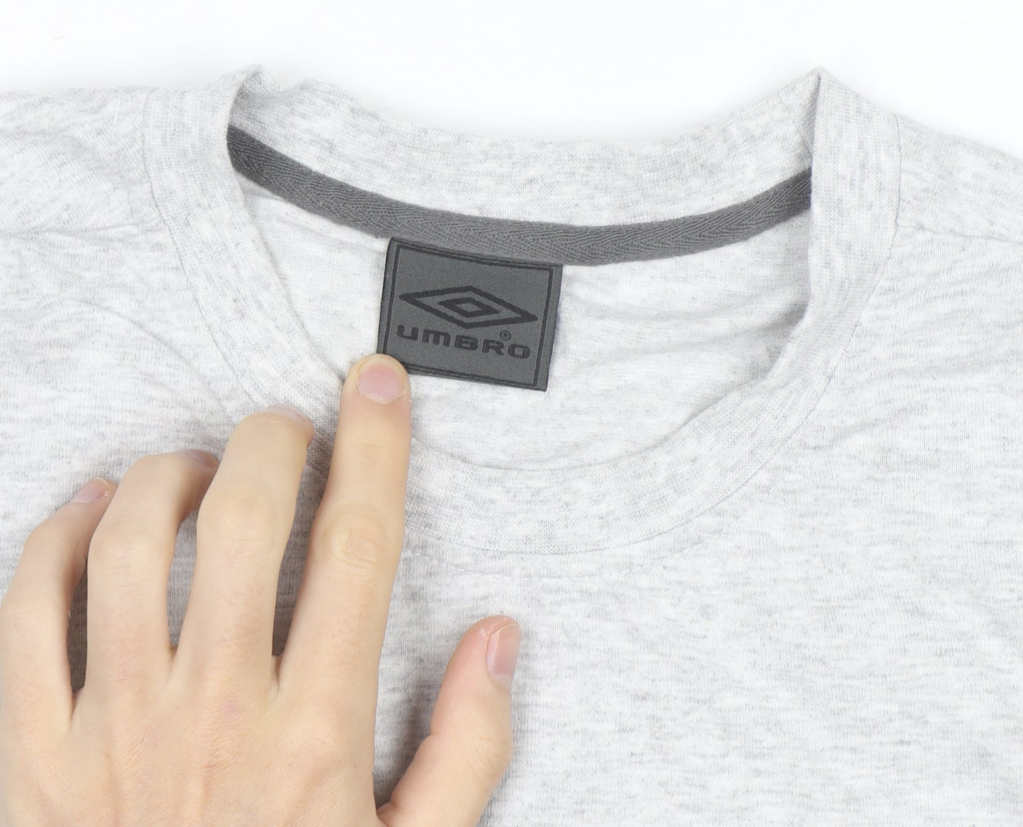 Umbro Men's Grey Crew Neck Short Sleeve T-Shirt L