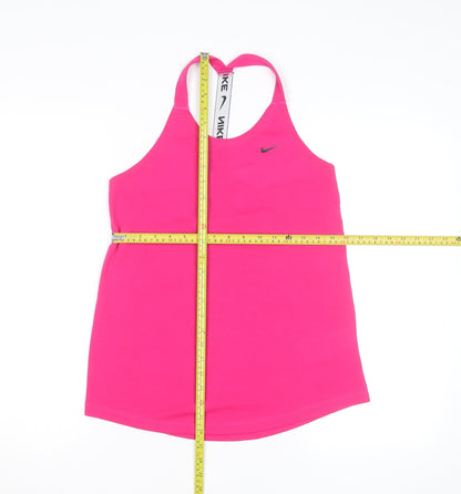 Nike Women's Pink Dri-FIT Racerback Tank Top Size S