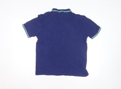 Fred Perry Men's Blue Slim Fit Polo Shirt Size L