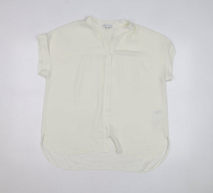 Warehouse Women’s Ivory Short Sleeve Relaxed Blouse Size 16