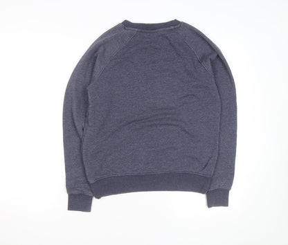 Next Men's Blue Graphic Pullover Sweatshirt XS Regular Fit