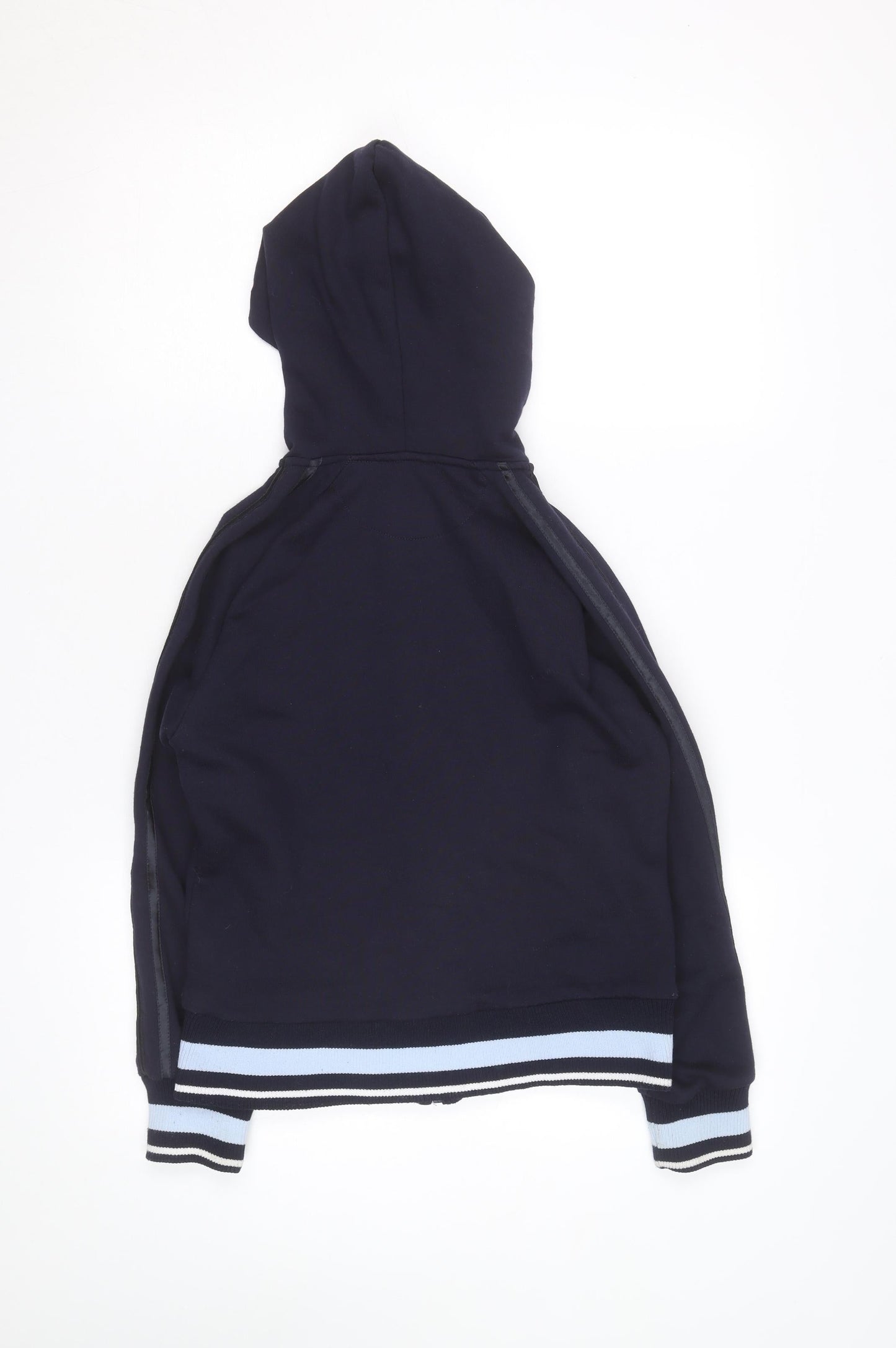 Lonsdale Womens Navy Full Zip Hoodie Size S Polyester Cotton