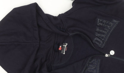 Lonsdale Womens Navy Full Zip Hoodie Size S Polyester Cotton