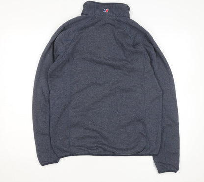 Berghaus Men Blue 1/4 Zip Fleece Pullover Sweatshirt M