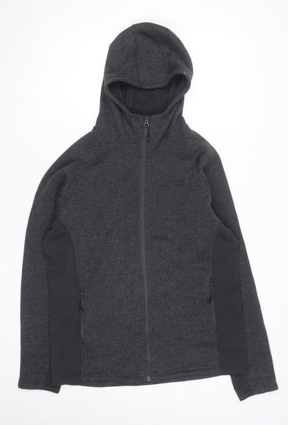 North Ridge Men's Grey Full Zip Fleece Hoodie Size L