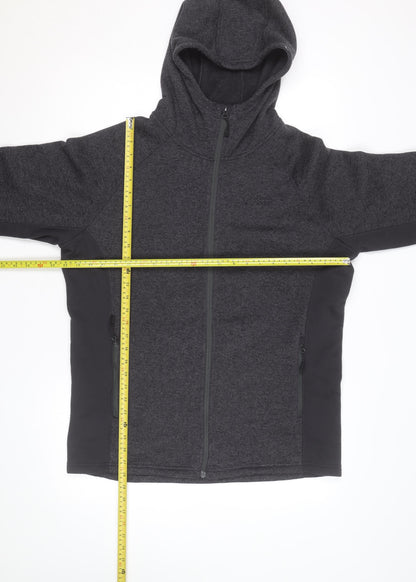 North Ridge Men's Grey Full Zip Fleece Hoodie Size L